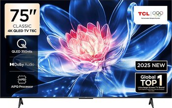TCL 75T6C 4K Ultra HD 75" 190 Ekran Uydu Alıcılı Google Smart QLED TV