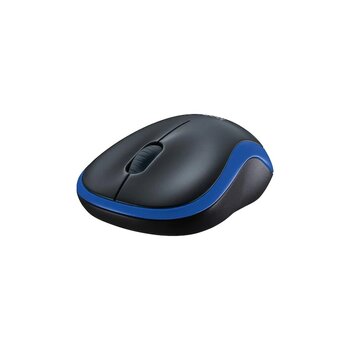 Logitech M185 Usb Alıcılı Kompakt Kablosuz Mouse Mavi - Siyah