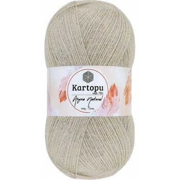 Kartopu Angora Natural K880 Sütlü Kahve Ince Örgü İpi