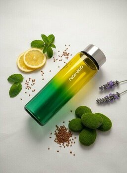 Nohiko Cam Matara 550 ml – Su Matarası | Sızdırmaz & Bpa Free | Premium Kapak - Lime