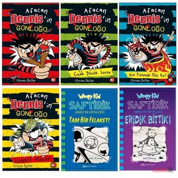 Saftirik 12+13 + Afacan Dennis İn Günlüğü 1+2+3+4 (6 Kitap) Set