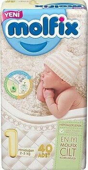Molfix Yenidoğan No:1 40'lı Bebek Bezi