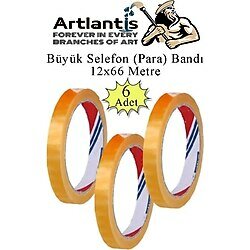 Selefon Bant 12x66 Metre 6 Adet