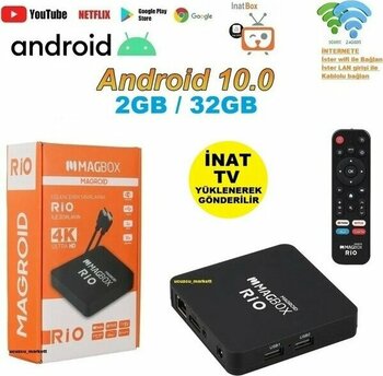 Android Tv Box 2g Ram / 32GB Rom Android 10 (Inat Tv Yüklenerek Gönderilir)