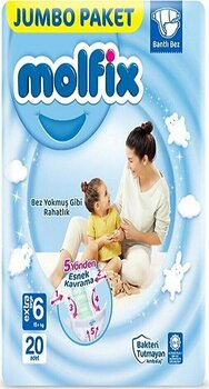 Molfix 6 Numara Extra Large 20'li Bebek Bezi