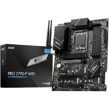 Msı Pro Z790-P Wifi Anakart - Intel 12., 13. Ve 14. Nesil Core İşlemcileri, Lga 1700-55A Drmos'u, Ddr5 Memory Boost 7000+Mhz/Oc, Pcıe 5.0 Ve 4.0 X16, 4 X M.2 Gen4, Wi-Fi 6E, 2.5G Lan, Atx'i Destekler