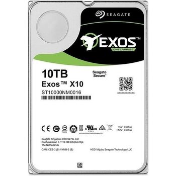 Seagate 3.5" 10TB Exos ST10000NM0016 7200 Rpm 256MB Sata-3 Nas ve Güvenlik Diski - 10 TB