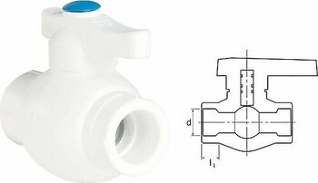 Ege Yıldız Pprc 40 Mm Küresel Vana Gri