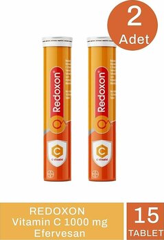 Redoxon Vitamin C 1000 mg Efervesan 15 Tablet 2 Adet Sıfır