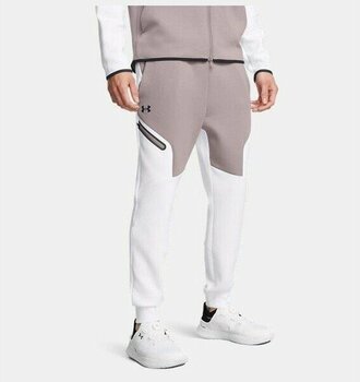 UNDER ARMOUR UA Unstoppable Flc Jgr EU 1389353-015 Erkek Gri  Spor Eşofman Altı - L