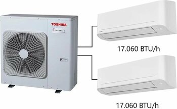 Toshiba 2m Multi Split Klima 17.000+17.000 Btu/H A+++