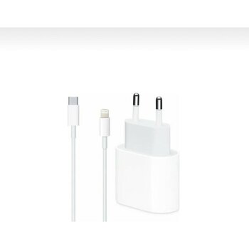 Apple Iphone 14, 14 Pro,14 Pro Max Şarj Aleti Seti (20W Adaptör ve Lightning Kablo 1m) - Beyaz