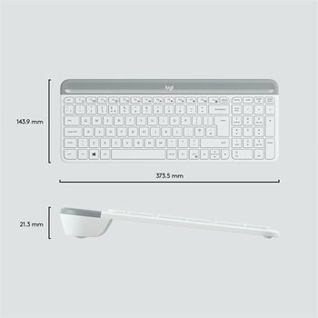 Logıtech MK470 Kablosuz Q Trk Beyaz Multimedya Klavye - Mouse Set 920-009436