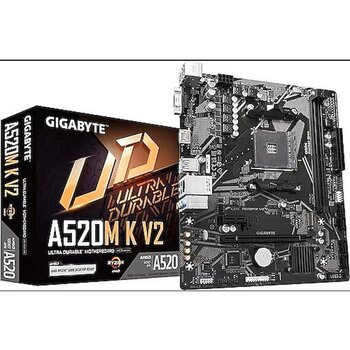 Gigabyte Amd A520m-K V2 Ddr4 5100(Oc) Vga Hdmi Am4 Pci-E Gen3 M.2 Usb 3.2