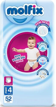 Molfix 4 Numara Maxi 52'li Külot Bez