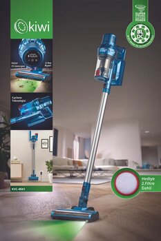 Kiwi Şarjlı Lityum Pilli Bldc Motor 2'si 1 Arada El Süpürgesi ve Dik süpürge