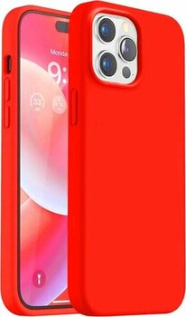 İphone Uyumlu 16 Pro Max Kırmızı Lansman Arka Kapak Silikon Kılıf Renk / Kırmızı