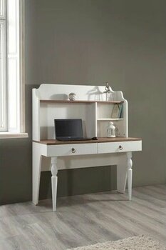 Doressa Supre 120 x 55 x 142 cm Beyaz Çalışma Masası