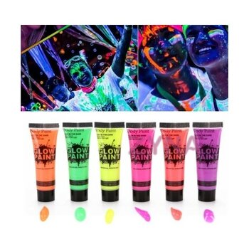 Aesco Neon Glow Fosforlu Krem Boya - 6 Adet