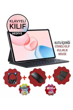 HONOR Pad 10 2.63Ghz 8Gb 256Gb 12.1 inç Android Tablet+Kulaklık+klavyeli kılıf+mouse+adaptör