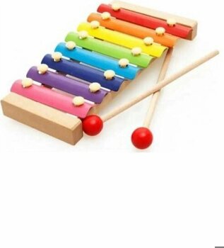 Eğitici Ahşap Ksilofon 8 Nota 8 Ton 25 Cm 8 Tuşlu Sesli Selefon-Ksilifon vurmalı çalgı ksilofon