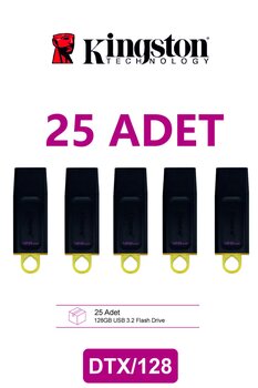 Kingston 25 Adet 128 Gb Exodıa Usb Bellek 3.2 Dt Dtx/128gb