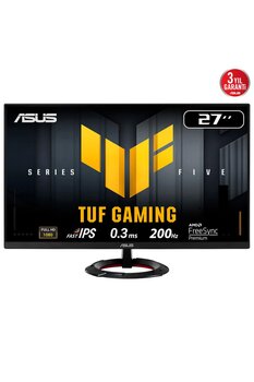ASUS TUF GAMING VG279Q5R 27″ 200Hz 0.3ms Flicker Free Fast IPS Gaming (Oyuncu) Monitör