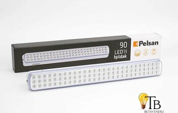 Pelsan 90 Led Li Şarjlı Işıldak8 Saat Aydınlatma Taşınabilir Acil Durum Lambası Yüksek Parlaklık