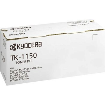TeknoKapsül Kyocera TK-1150 Toner Kartuşu Siyah 1T02RV0NL0. Ecosys M2135DN, Ecosys M2635DN, Ecosys M27
