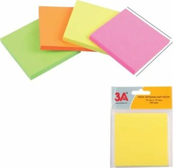 Post It Renkli Yapışkanlı Not Kağıdı