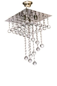 öalpa Helezon 3'lü Kristal Taşlı Salon Model Avize