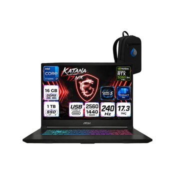 Msi Katana 17 Hx B14wfk-252xtrrnp02 I7-14650hx 16 Gb 1 Tb Ssd 8 Gb Rtx5060 17.3" W11p Dizüstü Bilgisayar