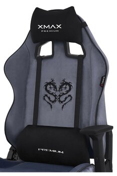 XMAX / Rio Balerion Antrasit Kadife Terletmez Kumaş Gaming Oyuncu Koltuğu / 120 Kg Taşır