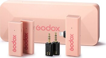 Godox Movelink Mini iOS Uyumlu Pembe Kablosuz Yaka Mikrofonu