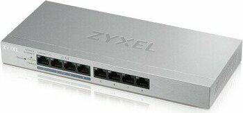 Zyxel GS1200-8HP, 8 Port Poe, 60W, Gigabit,  Yönetilebilir, Masaüstü Switch