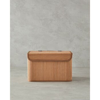 Bambu Saklama Kutusu 28X20X18 Cm, Açık Kahve, Dekoratif ve Pratik Kullanım - Seçenek 1