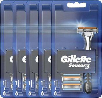 Gillette Sensor3 Mak 6'Lı Bıçak X5 Adet