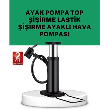 Hobilinka Çok Amaçlı Ayak Pompası Dayanıklı Pratik Hava Pompası - 0 - 3 Yaş - 0 - Siyah
