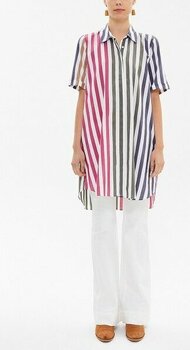 Mor Kısa Kollu Poplin Gömlek 10732 - 01.Mor - 46