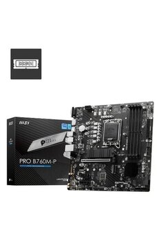 Msı Pro B760m-P Ddr5 6800Mhz(Oc) M.2 M.2 Hdmı Matx 1700P