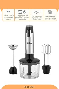 Sinbo Shb-3181 3 Fonksiyonlu Multi Blender Set