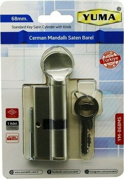 Go İthalat Cerman Mandallı Saten Barel Kilit  68 mm  YM-B68MS - 1x1 - Çok Renkli