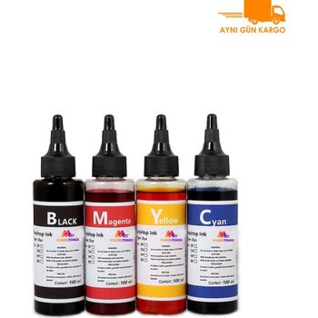 Canon Colorful Toner Canon E414/404/484/E474  100 ml Mürekkep Seti - Renkli