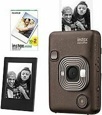 Fujifilm Instax Mini Liplay Hybrid Deep Bronze Fotoğraf Makinesi-20'li Film Ve Çerçeve Seti