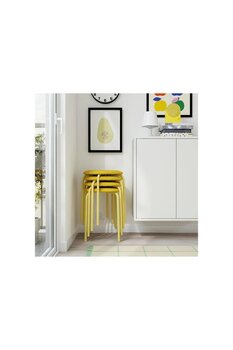 IKEA tabure, açık sarı-Remmarn sarı 1 Adet