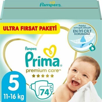 Prima Bebek Bezi Premium Care 5 Numara 74 Adet Fırsat Paketi - 5 Beden Junior 72 Adet