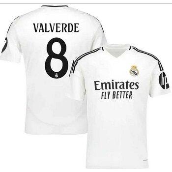 Real Madrid 2024/25 Yeni Sezon Federico Valverde Iç Saha Forması - M - Standart