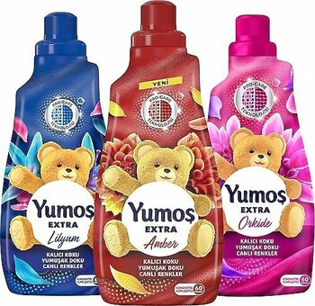 Yumoş Extra Konsantre Amber + Lilyum + Orkide 1440 ml 3'lü Yumuşatıcı
