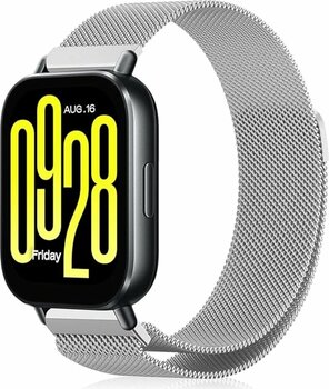 Fibaks Xiaomi Redmi Watch 5 Active / Watch 5 Lite Uyumlu Metal Hasır Örgü Mıknatıslı Akıllı Saat Kordonu