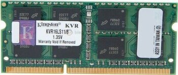 Kingston 8GB 1600MHz DDR3 Notebook Ram CL11 KVR16LS11/8